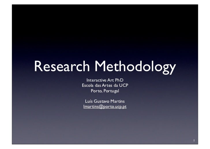 How to write a phd methodology