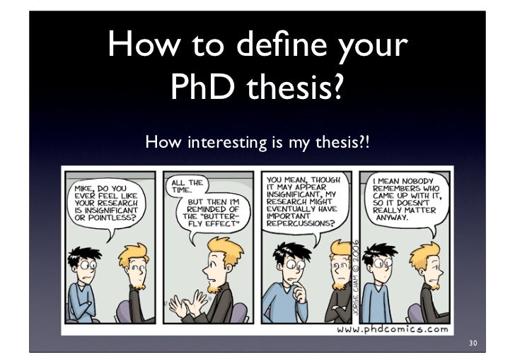 Phd thesis novelty