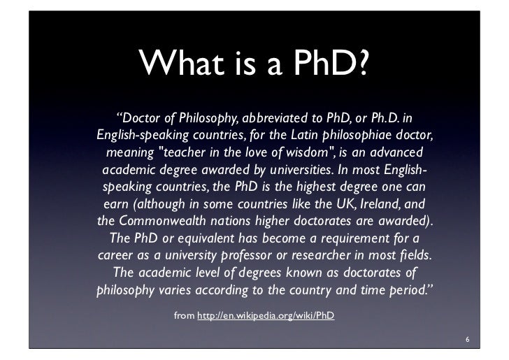 phd the means