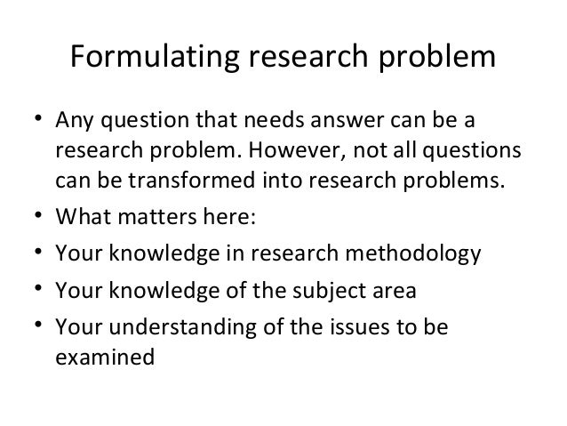 Thesis methodology order