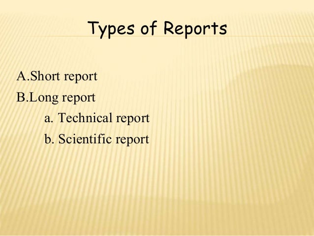 types of report in research methodology ppt