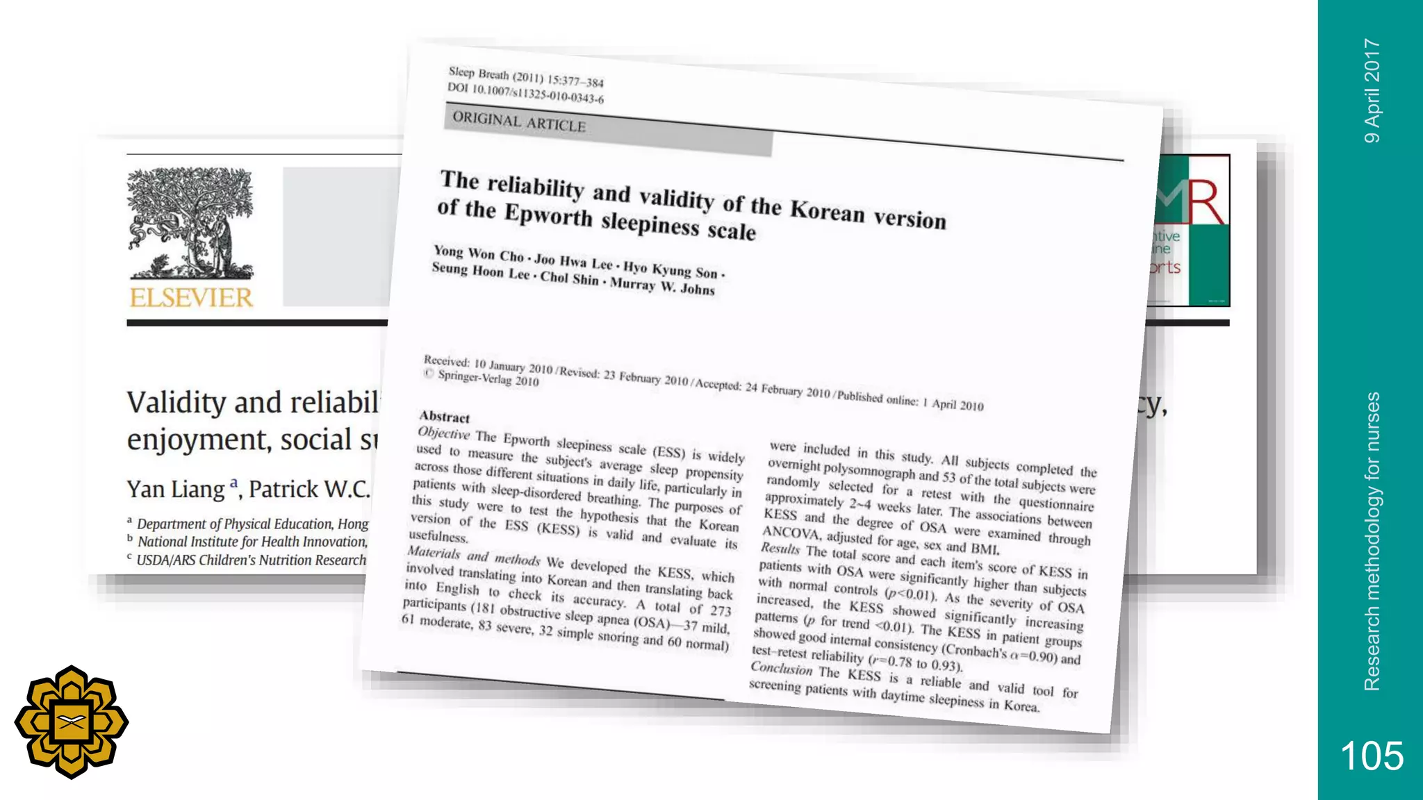 9April2017Researchmethodologyfornurses
105
 