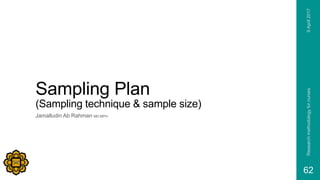Sampling Plan Methodology Template Introduction to Research methodology | PPTX