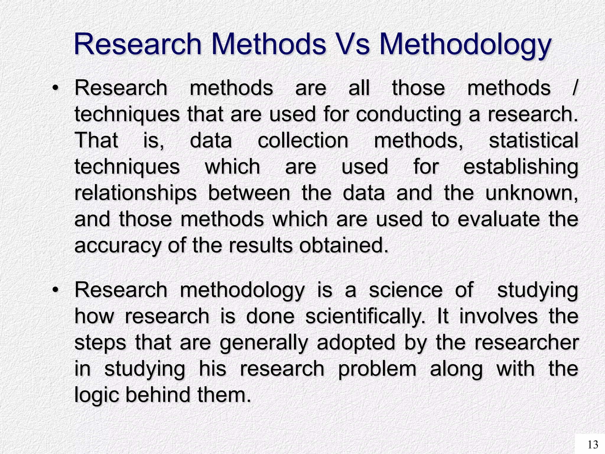 Research methodology | PDF | Science