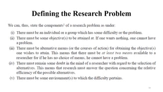 Defining the Research Problem
14
 