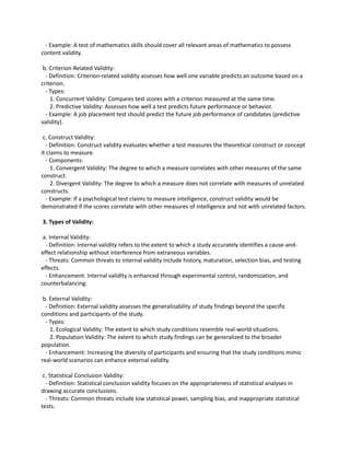 Validity Example Math Test Questions RESEARCH Methodology , fundamentals .docx