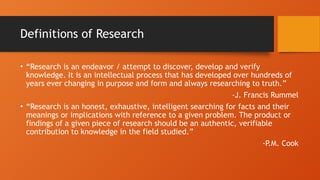 RESEARCH METHODOLOGY IN RESEARCH.. | PPTX