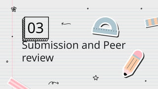 Submission and Peer
review
03
 