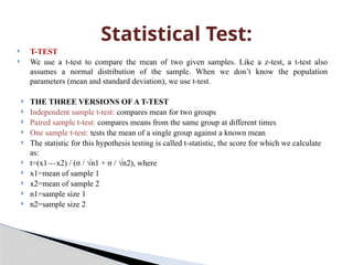 Comprehensive Guide to Research Methodology and Statistical Testing | PPTX