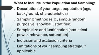 description of target study population, sampling... RESEARCH METHODOLOGY-How to Write Chapter 3.pdf