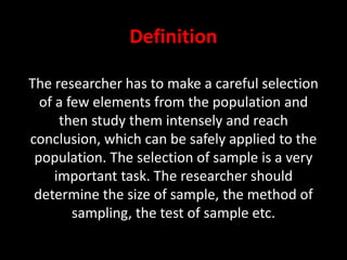 Research Methodology Sample Design