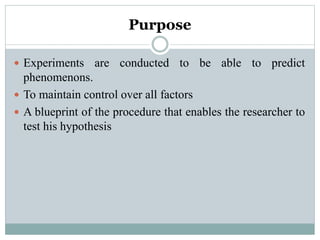 Predict Experiment Research Methodology Course - Unit 1.ppt