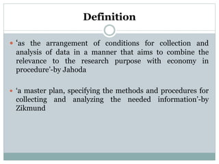 Research Methodology Course - Unit 2a . ppt | PPT