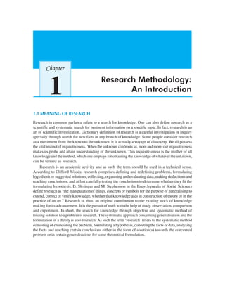 Research methodology 1