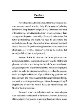 Research methodology and medical statistics book preview | PDF