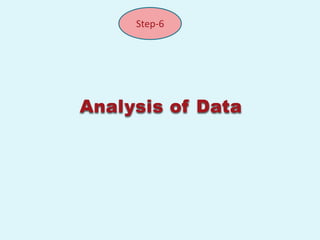 Step-6




Analysis of Data
 