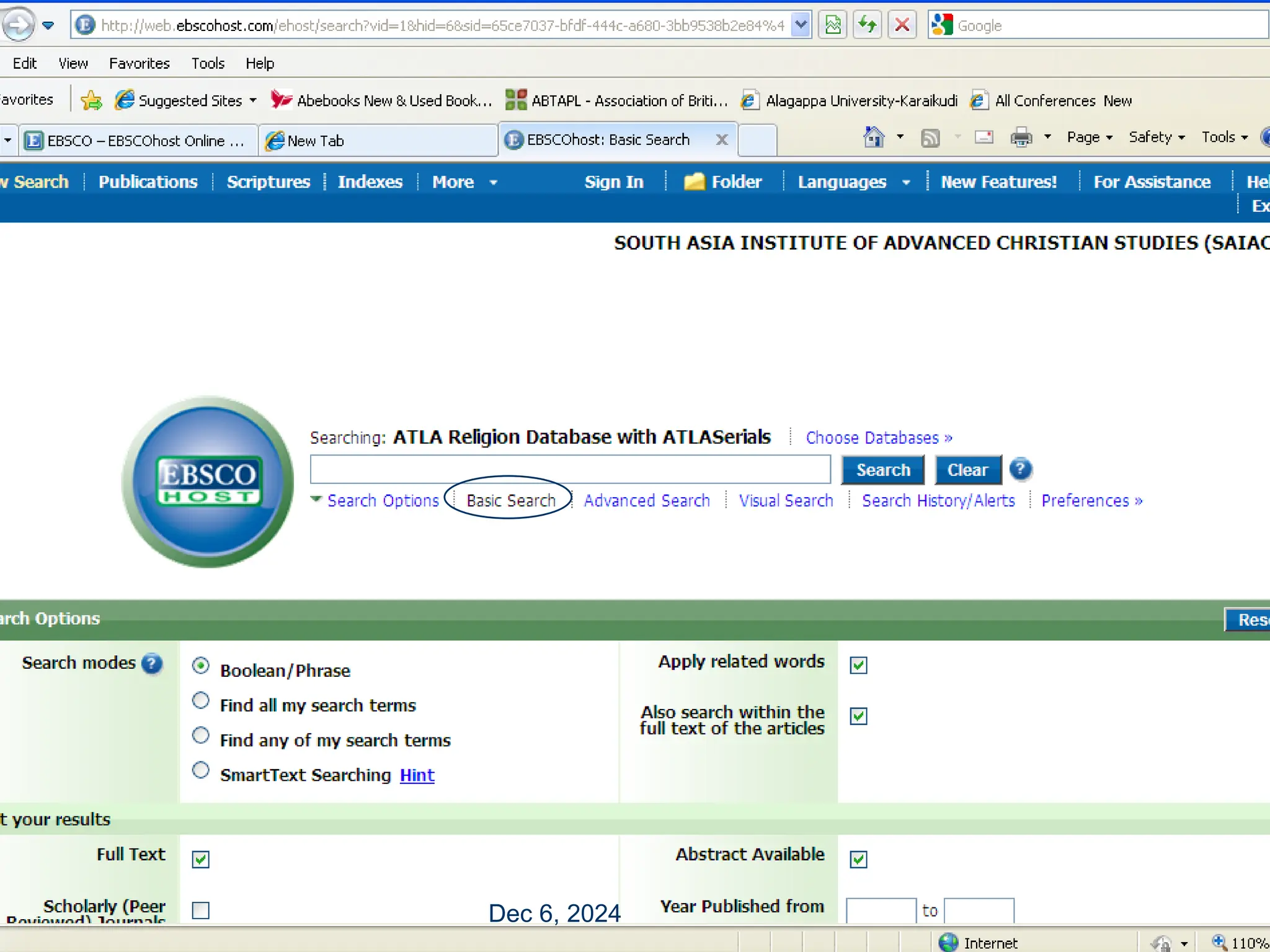 20
Finding periodical
articles
Journal articles
 To find periodical articles, use specialized periodical
database, i.e., ATLA Religion Database with Serials
– Over 575,000 article citations, 239,000 essay citations,
530,000 book review citations and Full text for more than
294,000 electronic articles & book reviews
http://appserver/eboard
Dec 6, 2024
 