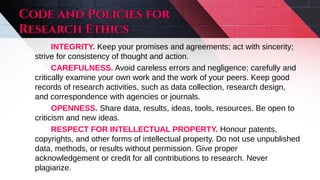 Research Methodology Code of Ethics | PDF