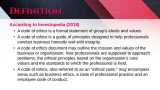 Research Methodology Code Of Ethics