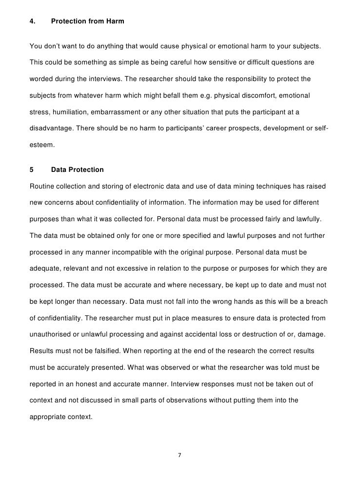 Ethical implications dissertation