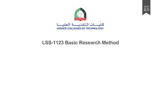 BACKGROUND RESEARCH.
REFERENCES AND CITATIONS. PLAGIARISM.
LSS-1123 Basic Research Method
 