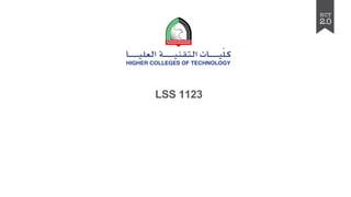 DATA COLLECTION METHODS
LSS 1123
 