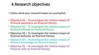 Financial Problem Research Research methodology in finance l3 | PDF