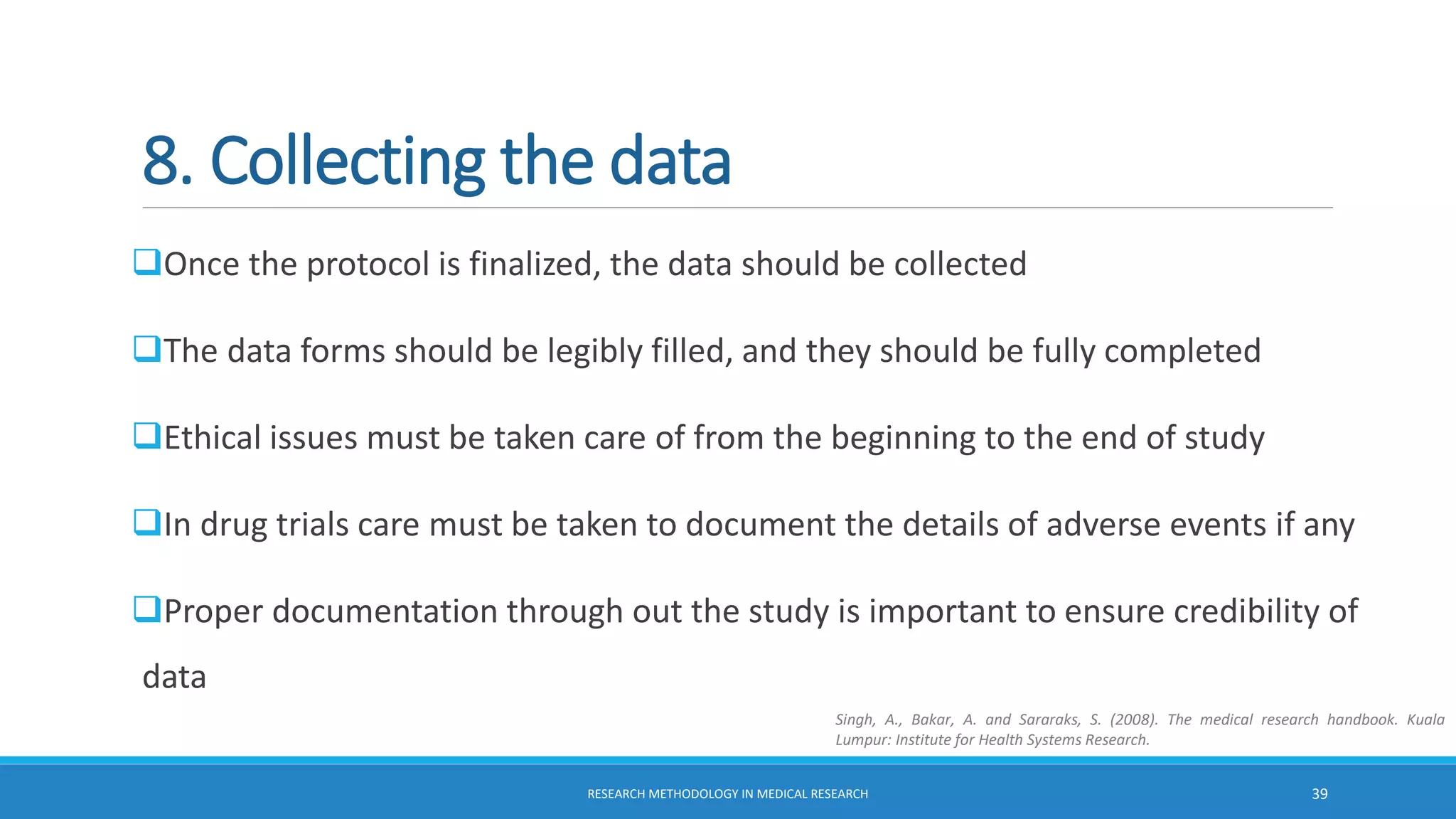 Research methodology in medical research | PDF