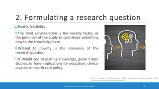Research methodology in medical research | PDF
