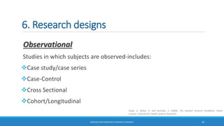 Research methodology in medical research | PDF