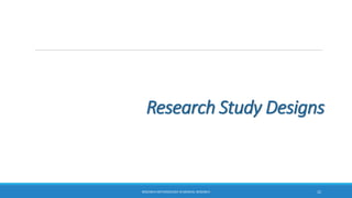 Research methodology in medical research | PDF