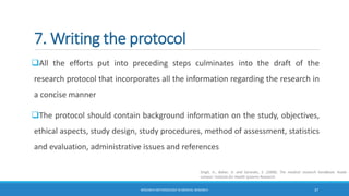 Research methodology in medical research | PDF
