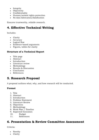 Research Methodology & IPR Complete Notes | PDF