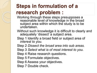Research methodology part 1 | PPTX