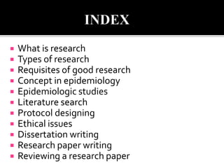 Research methodology part 1
