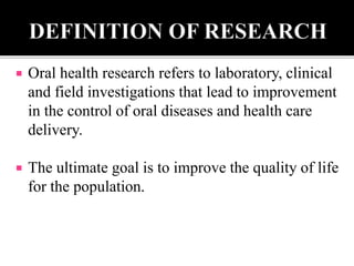 Research methodology part 1