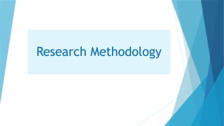 Introduction to Research Methodology power point | PPTX