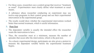 EXPERIMENTAL DESIGNS PPT | PPTX