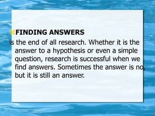 Answer And Method RESEARCH METHODOLOGY | PPT