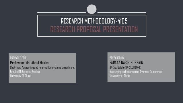 Research proposal on accounting information system