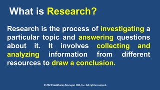 Introduction to Research Methodology | PPTX