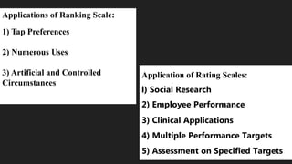 Research Methodology (RM)- Scaling Techniques- MBA | PPTX
