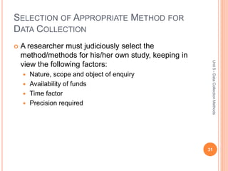 Research methodology – unit5 | PPTX