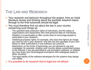 Research methodology – unit 9 | PPTX
