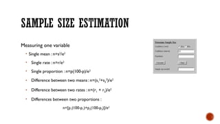 Single Sample Proportion Estimation RESEARCH METHODOLOGY AND ITS DIFFERENT ASCPECTSpptx | PPTX