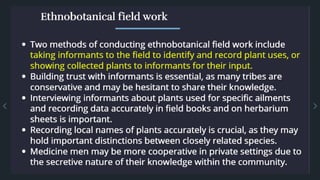 Research methods in ethnobotany- Exploring Traditional Wisdom