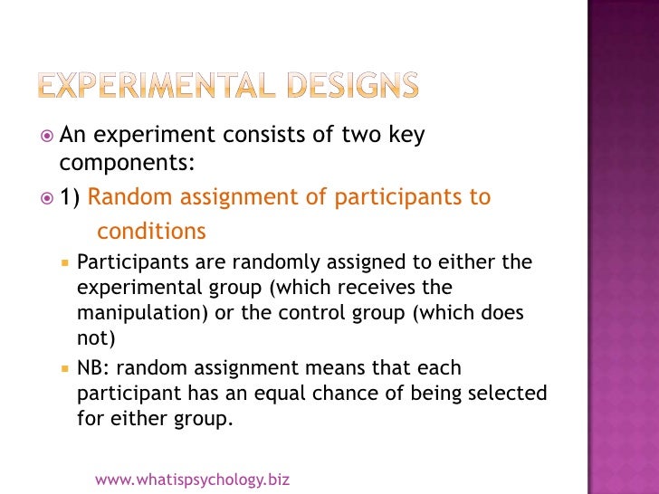 Random assignment - Wikipedia psychology random assignment