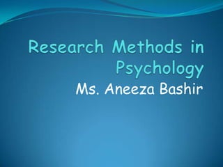Ms. Aneeza Bashir

 