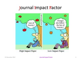 Journal Impact Factor
21 December 2022 3
Journal Impact Factor
 