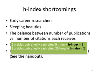 How can we better evaluate the scholarly literature ?How can we better navigate the scholarly literature?22